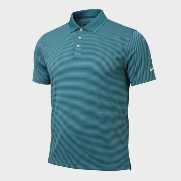Nike Other - Nike Tour Mens Dri-FIT Golf Polo Shirt Small Striped Mineral Teal FZ7479-379 NEW